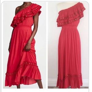 Misa one shoulder maxi dress